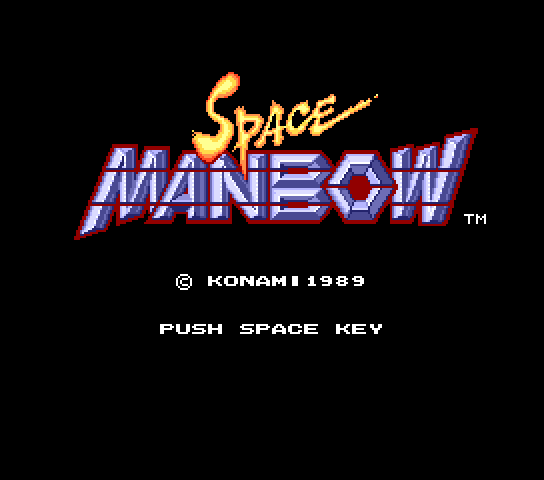 Space Manbow Title Screen